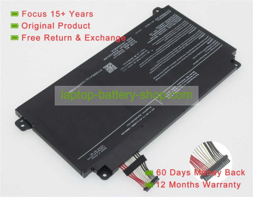 Toshiba PA5344U-1BRS, 3ICP6/60/80 11.4V 3860mAh original batteries - Click Image to Close