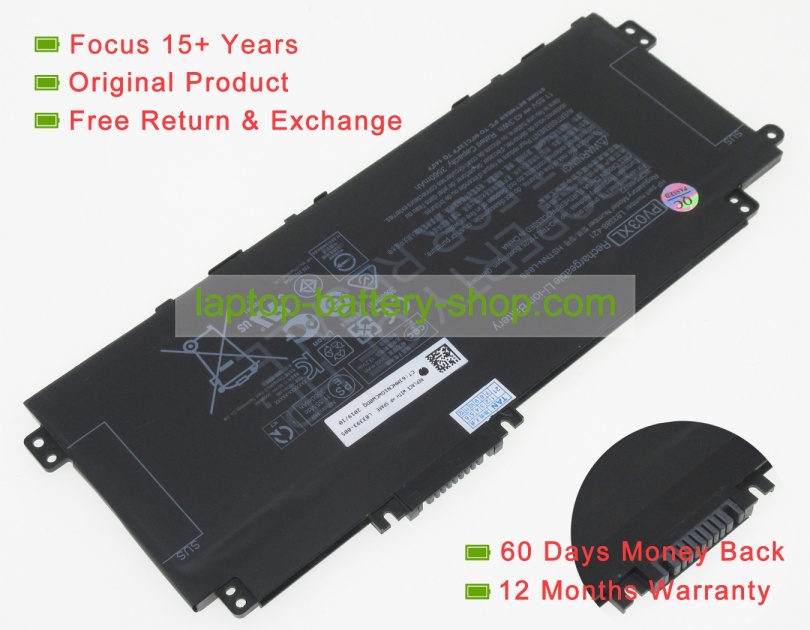 Hp L83393-005, HSTNN-OB1P 11.55V 3560mAh original batteries - Click Image to Close