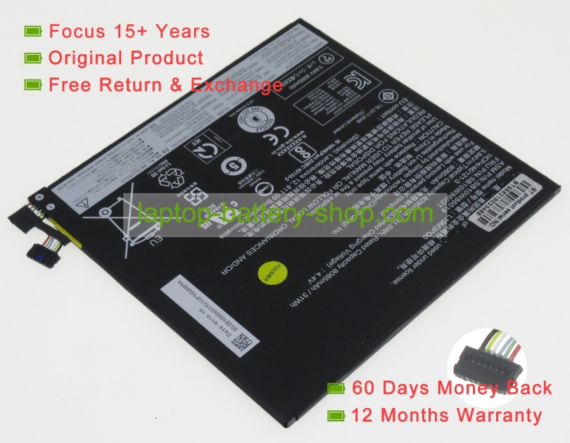 Lenovo L19C3PG0, L19M3PG0 3.84V 8295mAh original batteries - Click Image to Close