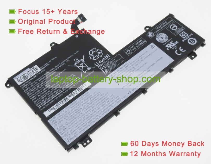 Lenovo 5B10X55570, 5B10V25238 11.34V 4000mAh original batteries - Click Image to Close