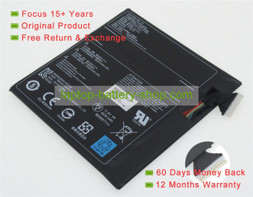 Getac J03, 3ICP6/44/109 11.4V 4630mAh original batteries - Click Image to Close