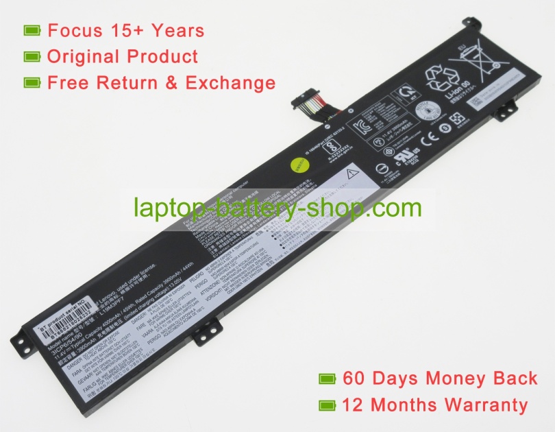 Lenovo SB10W89842, L19D3PF4 11.4V 4000mAh original batteries - Click Image to Close