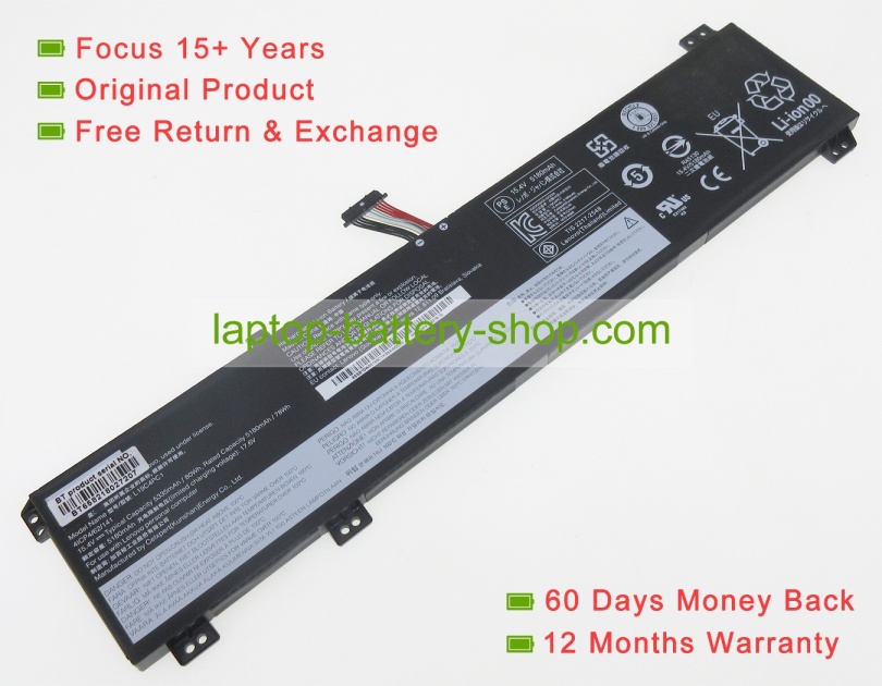 Lenovo 5B10W86189, L19C4PC1 15.36V 5350mAh original batteries - Click Image to Close