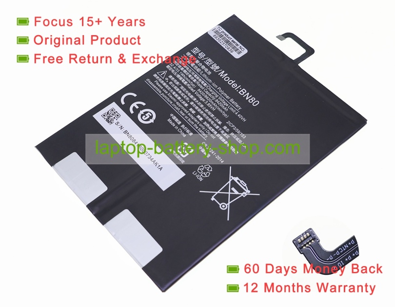 Xiaomi BN80 3.85V 8420mAh original batteries - Click Image to Close