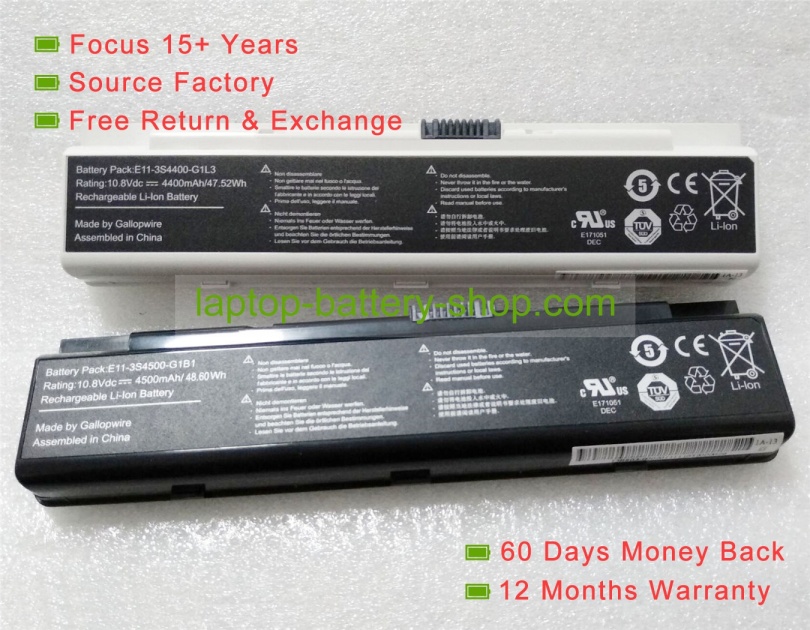 Haier E11-3S4400-B1B1, E11-3S4400-C1B1 10.8V 4500mAh original batteries - Click Image to Close
