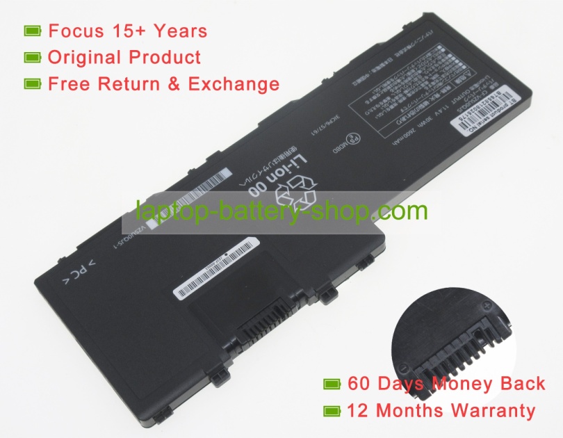 Panasonic CF-VZSU0QW, CF-VZSU0QK 11.4V 2600mAh original batteries - Click Image to Close