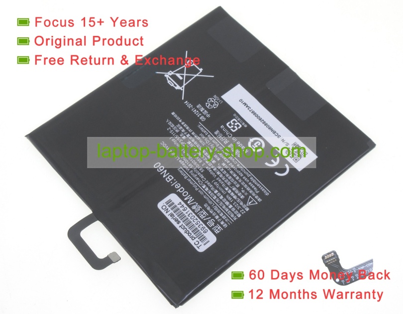 Xiaomi BN60 3.8V 5810mAh original batteries - Click Image to Close