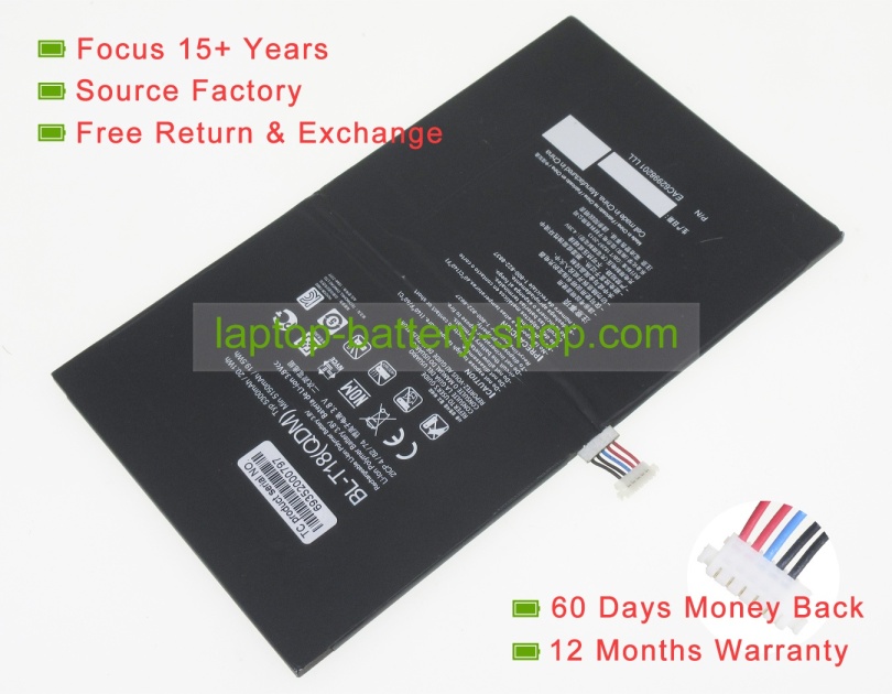 Lg BL-T18, 1ICP4/106/86-2 3.8V 5300mAh original batteries - Click Image to Close