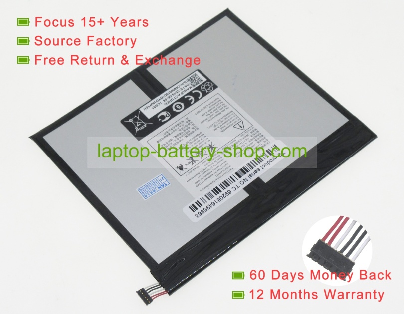 Alcatel 1ICP3/64/102-2, TLp046C1 3.8V 4680mAh original batteries - Click Image to Close