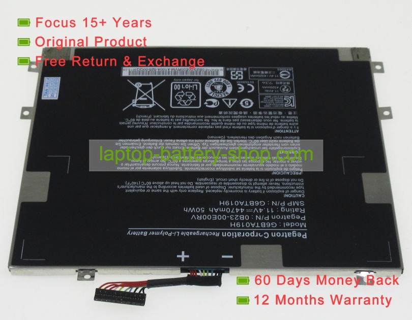 Microsoft 0B23-00E00RV, G6BTA019H 11.4V 4470mAh original batteries - Click Image to Close