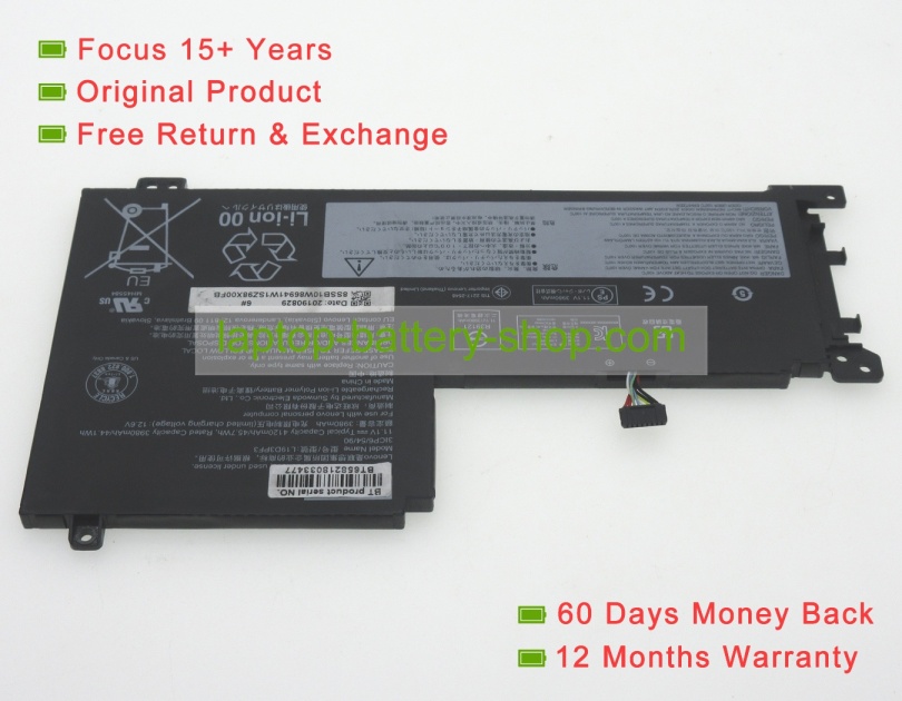 Lenovo 5B10W86955, L19D3PF3 11.1V 4120mAh original batteries - Click Image to Close