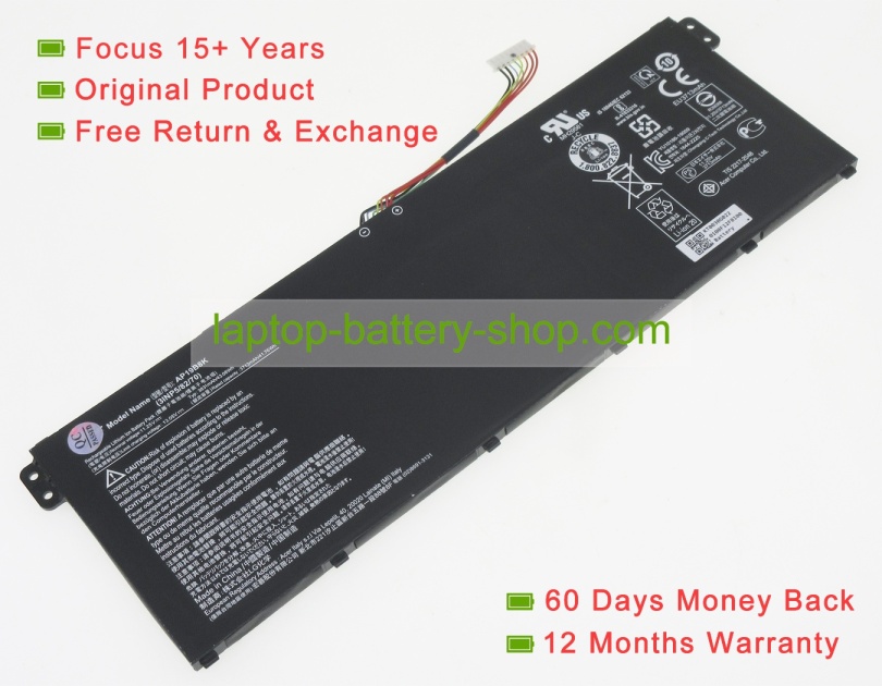 Acer KT00304013, KT0030G022 11.25V 3831mAh original batteries - Click Image to Close