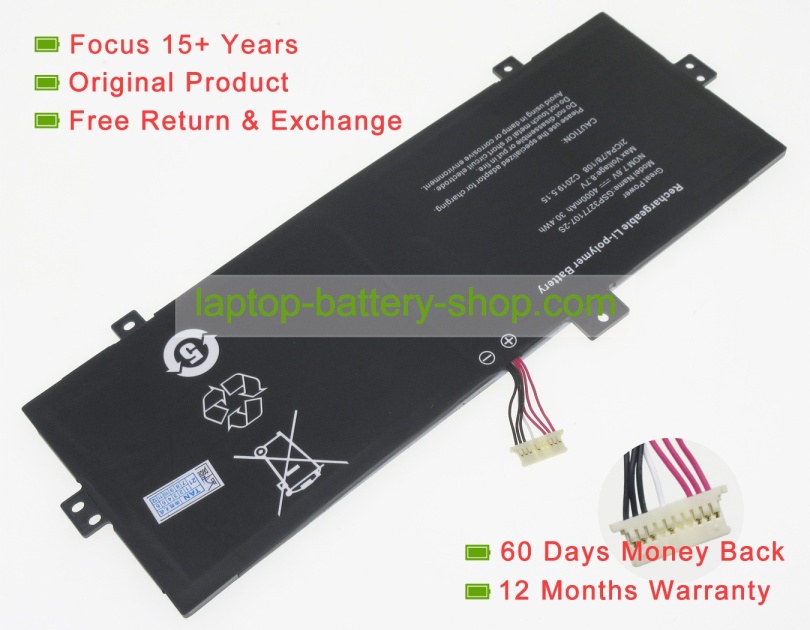 Hasee 2ICP4/78/108, GSP3277107-2S 7.6V 4000mAh original batteries - Click Image to Close