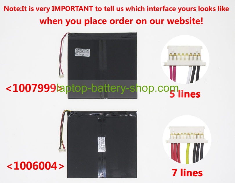 Chuwi 30132140P, NV30140146-2S 7.6V 4000mAh replacement batteries - Click Image to Close