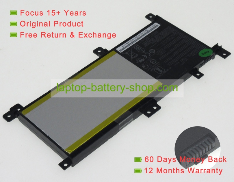 Asus 2ICP4/59/134, C21N1347-2 7.6V 4800mAh original batteries - Click Image to Close