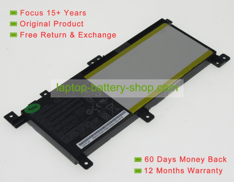 Asus 2ICP4/59/134, C21N1347-2 7.6V 4800mAh original batteries - Click Image to Close