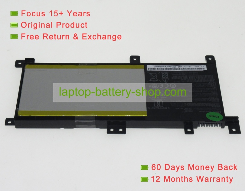 Asus 2ICP4/59/134, C21N1347-2 7.6V 4800mAh original batteries - Click Image to Close