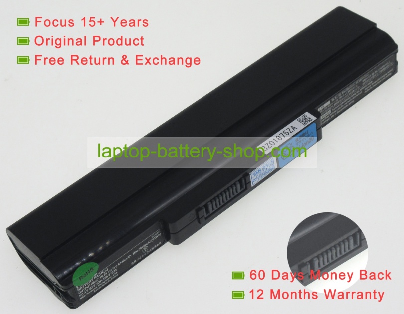 Nec 2Z00119ZA, PC-VP-BP96 10.8V 6140mAh original batteries - Click Image to Close