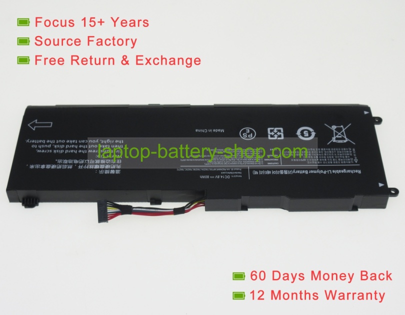 Samsung AA-PBZN8NP, BA43-00318A 14.8V 5400mAh replacement batteries - Click Image to Close