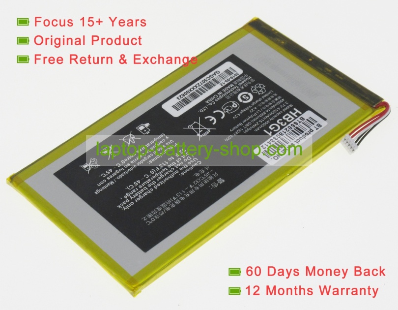 Huawei HB3G1, HB3G1H 3.7V 4100mAh original batteries - Click Image to Close