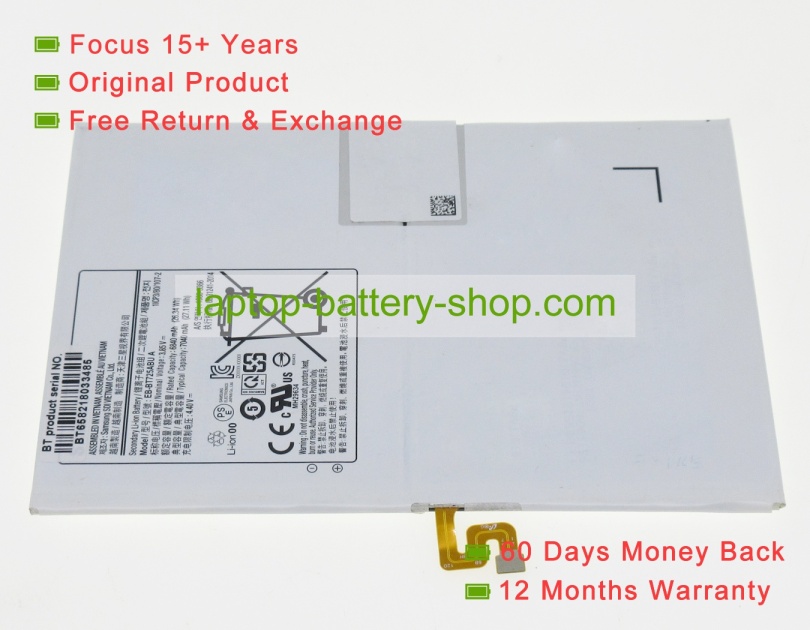 Samsung EB-BT725ABU, EB-BT725ABU A 3.85V 7040mAh original batteries - Click Image to Close