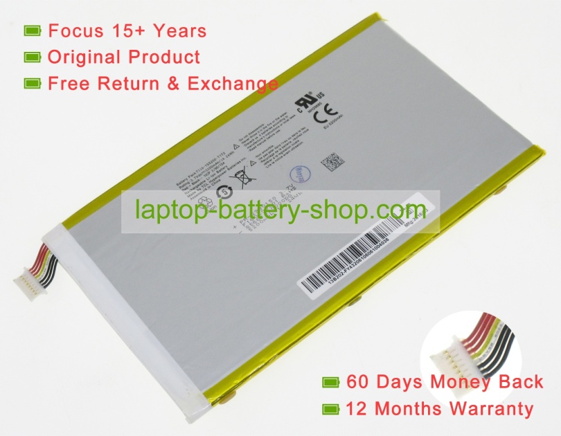 Acer TI10-1S5200-T1T2, PR-2990150 3.7V 5200mAh original batteries - Click Image to Close