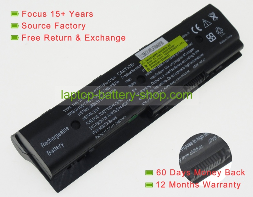 Hp MO06, 671731-001 11.1V 6600mAh replacement batteries - Click Image to Close