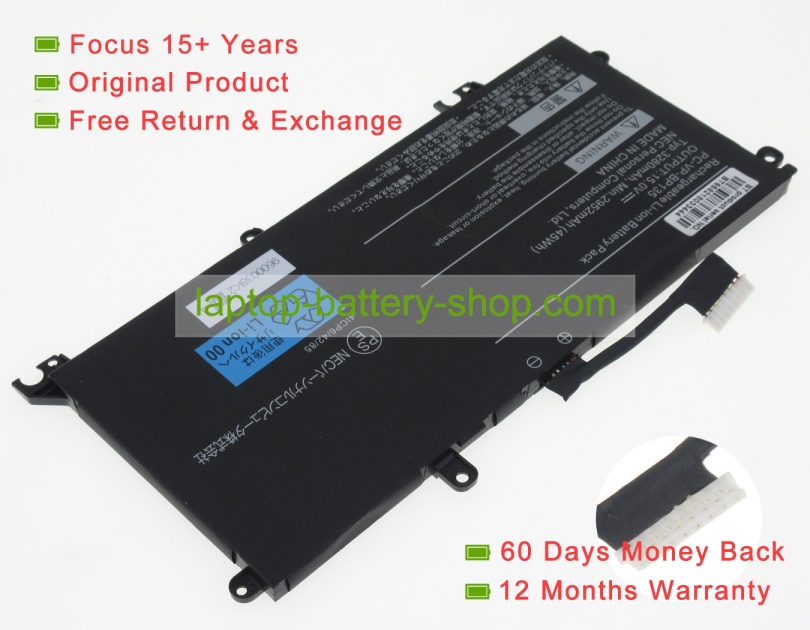 Nec PC-VP-BP135, 4ICP6/42/85 15V 3280mAh original batteries - Click Image to Close