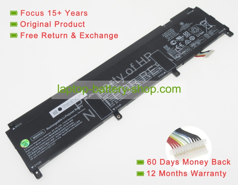 Hp MB06XL, L78553-005 11.58V 7167mAh original batteries - Click Image to Close