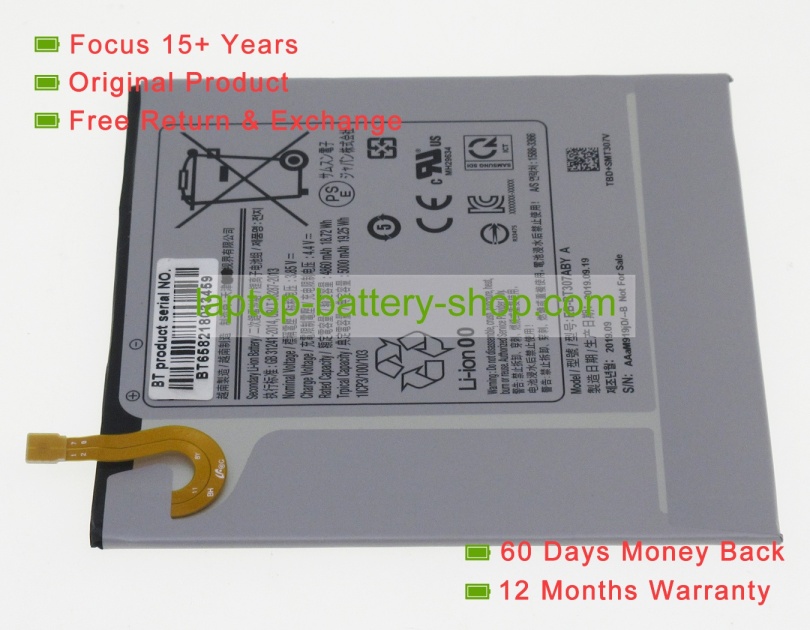 Samsung EB-BT307ABY, AAaM919jD/-B 3.85V 5000mAh original batteries - Click Image to Close
