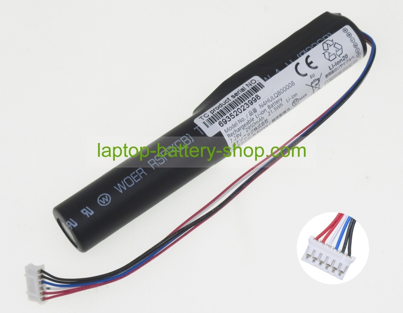 Panasonic N4HULQB00008, N4HULQB00007 7.28V 2950mAh original batteries - Click Image to Close