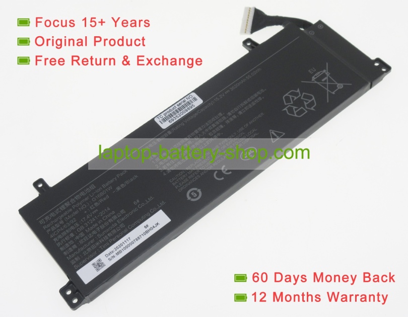 Xiaomi G16B01W 15.2V 3620mAh original batteries - Click Image to Close