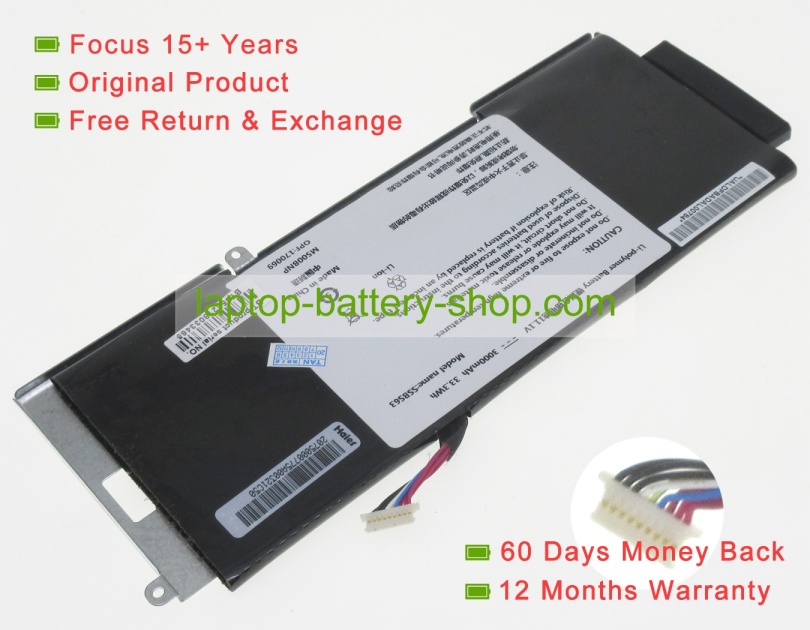 Haier 170069, SSBS63 11.1V 3000mAh original batteries - Click Image to Close