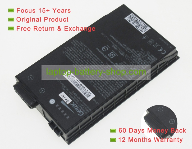 Getac BP3S2P3450-01, BP3S2P3450P-01 10.8V 6900mAh original batteries - Click Image to Close