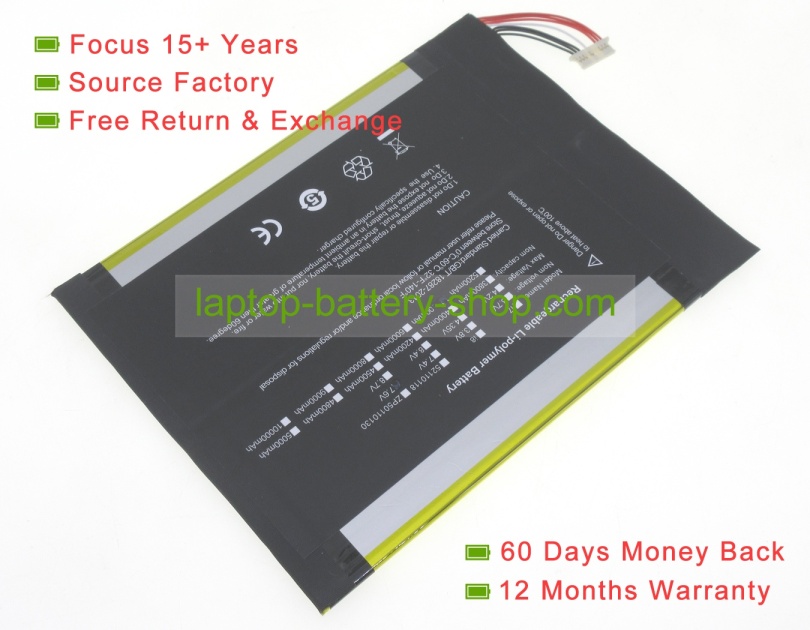 Teclast 32100165, XDS3250154 7.6V 5000mAh replacement batteries - Click Image to Close