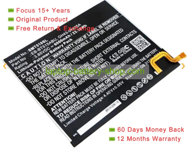 Samsung GH43-04935A, GH43-04936A 3.85V 6000mAh original batteries - Click Image to Close