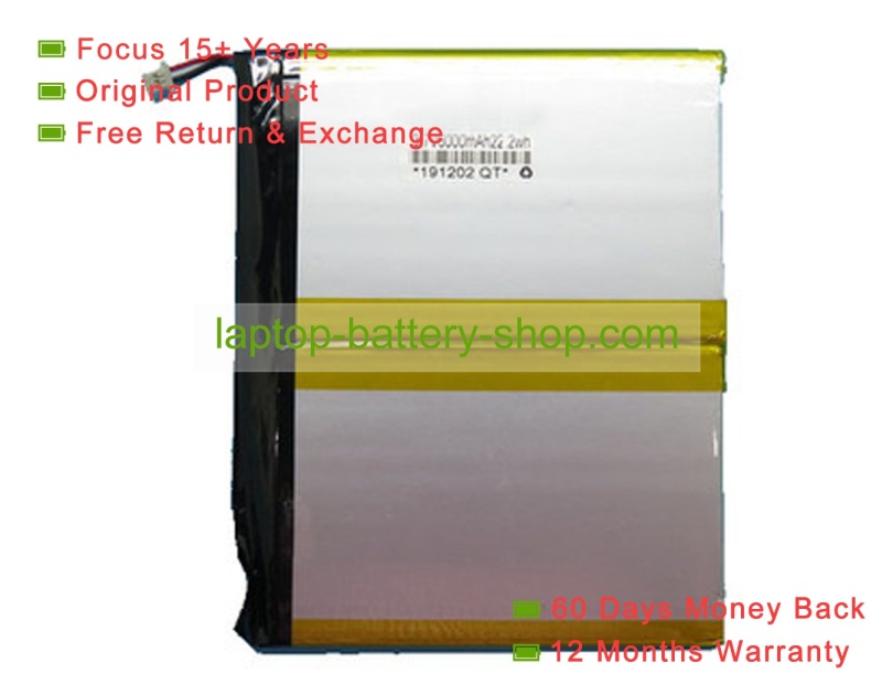 Other T-35105140P 3.7V 6000mAh original batteries - Click Image to Close