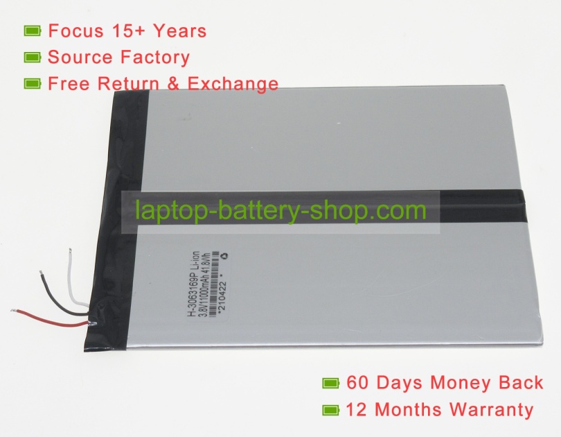 Chuwi 3063169 3.7V 11000mAh replacement batteries - Click Image to Close