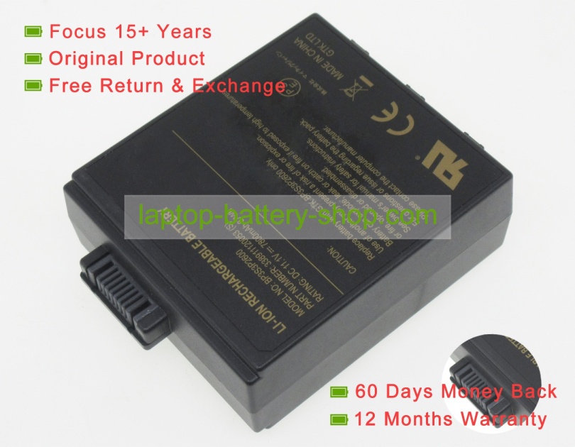 Getac BP3S3P2600, 338911120053 S 11.1V 7800mAh original batteries - Click Image to Close