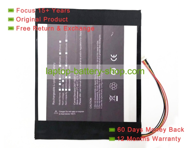 Chuwi NV32100140, SD-32100140 3.8V 6000mAh original batteries - Click Image to Close