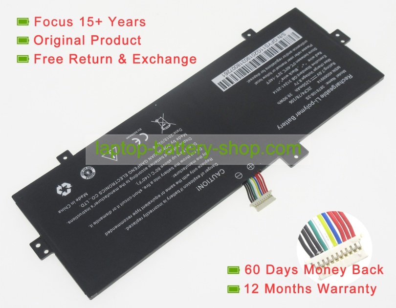 Medion 40067920, 2ICP4/78/106 7.6V 5250mAh original batteries - Click Image to Close