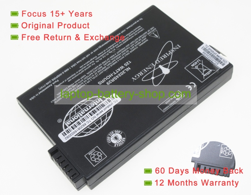 Inspired energy NL2024, NL2024HD 14.4V 6600mAh original batteries - Click Image to Close