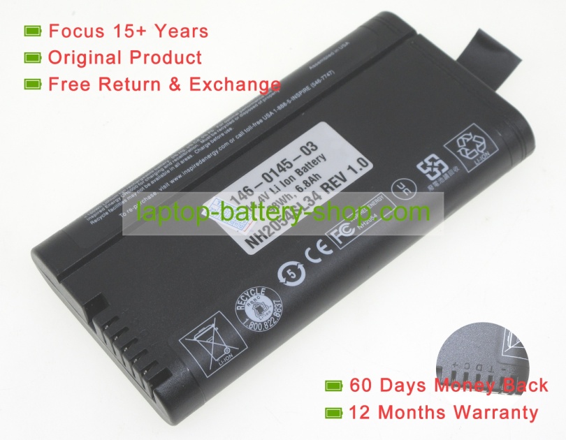 Inspired energy NH2054, NH2054Mi31 14.4V 6800mAh original batteries - Click Image to Close