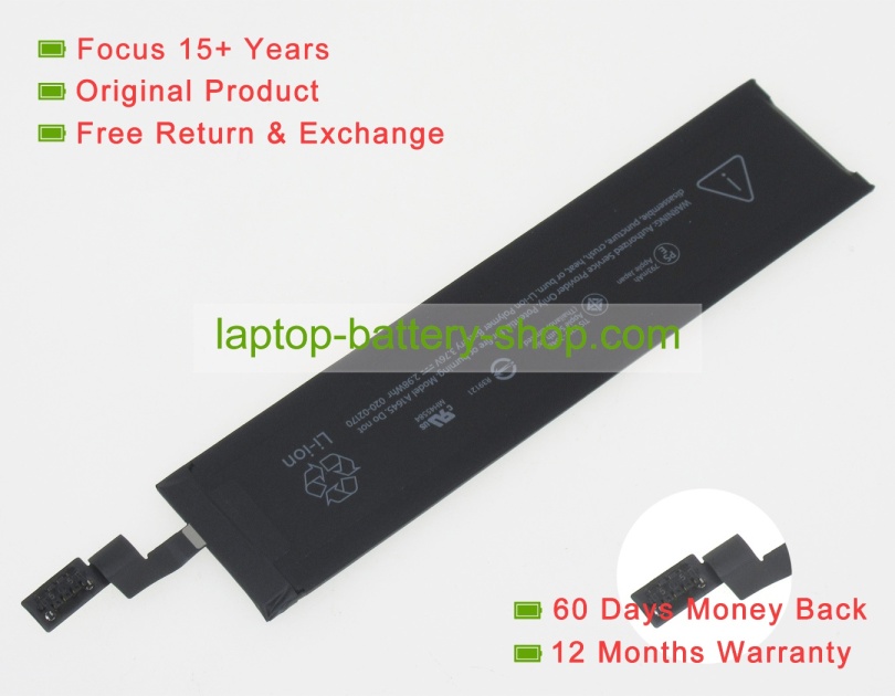 Apple A1645, A1644 3.76V 793mAh original batteries - Click Image to Close