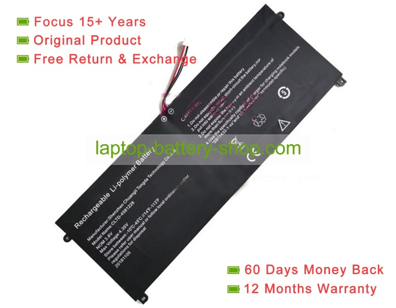 Jumper CLTD-4581228 3.8V 0mAh original batteries - Click Image to Close