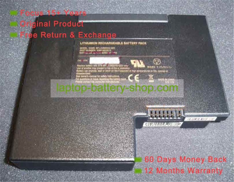 Getac 338914820015, BP-LC2600/42-02SI 14.8V 5200mAh original batteries - Click Image to Close