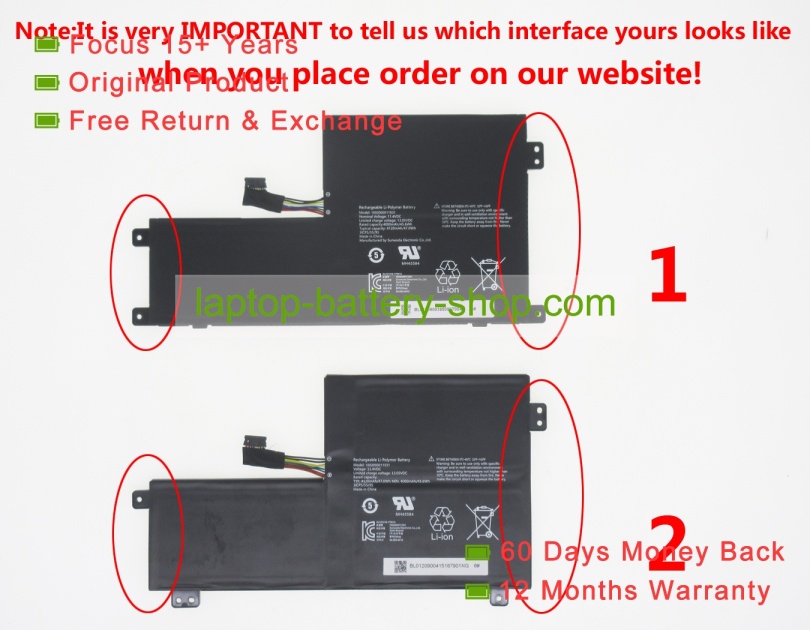 Genuine 3ICP5/55/95, 1002000011531 11.4V 4120mAh original batteries - Click Image to Close