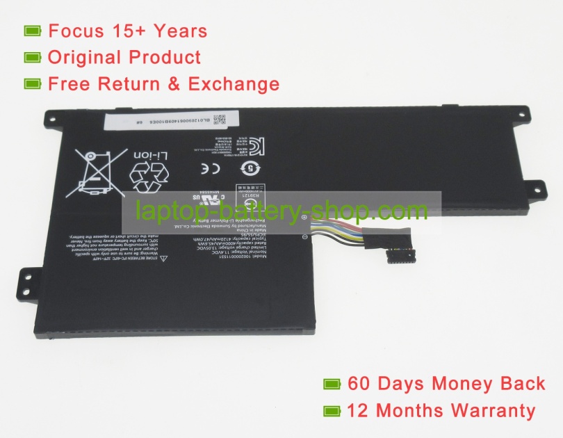 Genuine 3ICP5/55/95, 1002000011531 11.4V 4120mAh original batteries - Click Image to Close