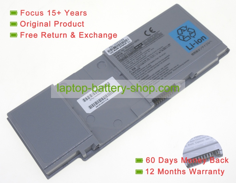 Toshiba PA3444U-1BRS, PA3444U-1BAS 10.8V 3560mAh original batteries - Click Image to Close