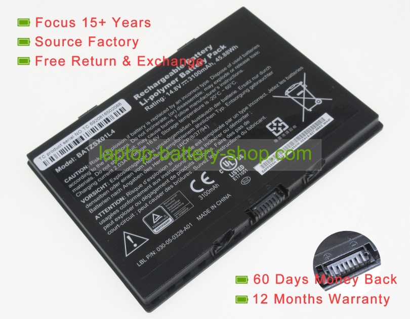 Xplore BATZSX01L4 14.8V 3100mAh original batteries - Click Image to Close